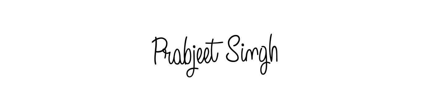 The best way (Angelique-Rose-font-FFP) to make a short signature is to pick only two or three words in your name. The name Prabjeet Singh include a total of six letters. For converting this name. Prabjeet Singh signature style 5 images and pictures png