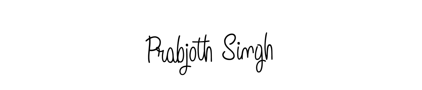 Prabjoth Singh stylish signature style. Best Handwritten Sign (Angelique-Rose-font-FFP) for my name. Handwritten Signature Collection Ideas for my name Prabjoth Singh. Prabjoth Singh signature style 5 images and pictures png