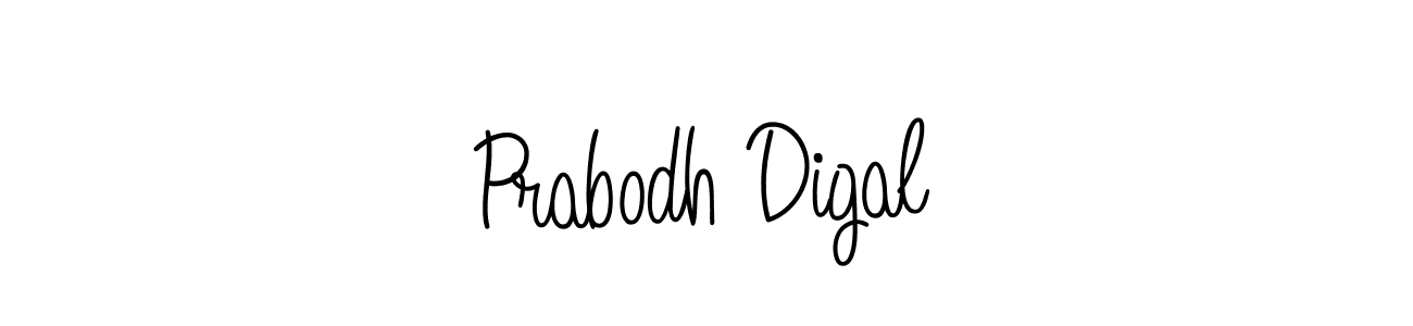 if you are searching for the best signature style for your name Prabodh Digal. so please give up your signature search. here we have designed multiple signature styles  using Angelique-Rose-font-FFP. Prabodh Digal signature style 5 images and pictures png