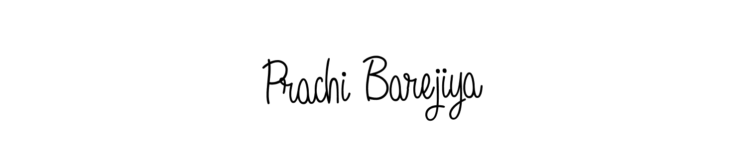 Prachi Barejiya stylish signature style. Best Handwritten Sign (Angelique-Rose-font-FFP) for my name. Handwritten Signature Collection Ideas for my name Prachi Barejiya. Prachi Barejiya signature style 5 images and pictures png