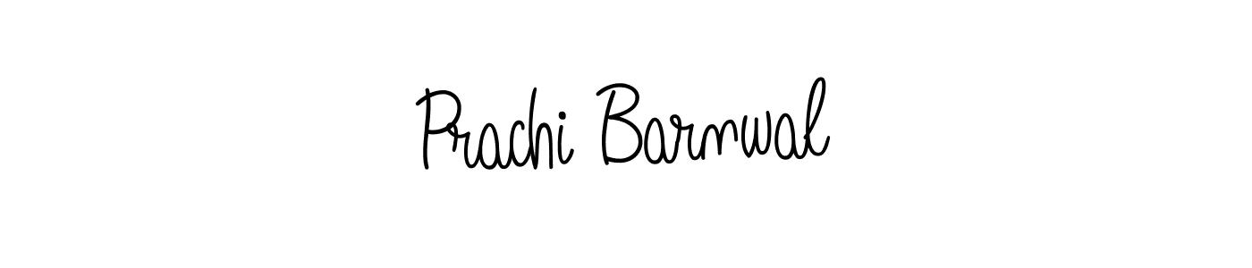 You should practise on your own different ways (Angelique-Rose-font-FFP) to write your name (Prachi Barnwal) in signature. don't let someone else do it for you. Prachi Barnwal signature style 5 images and pictures png