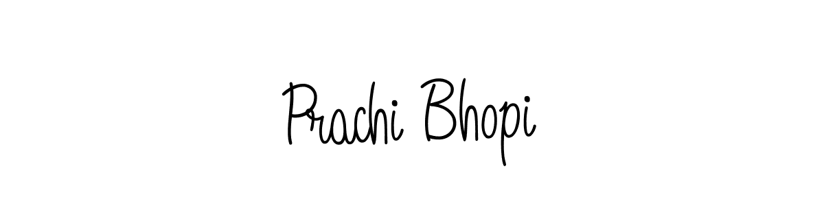 Also we have Prachi Bhopi name is the best signature style. Create professional handwritten signature collection using Angelique-Rose-font-FFP autograph style. Prachi Bhopi signature style 5 images and pictures png