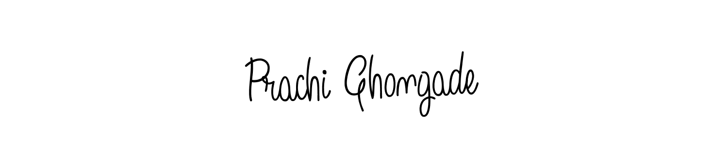 Prachi Ghongade stylish signature style. Best Handwritten Sign (Angelique-Rose-font-FFP) for my name. Handwritten Signature Collection Ideas for my name Prachi Ghongade. Prachi Ghongade signature style 5 images and pictures png