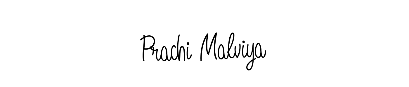 Prachi Malviya stylish signature style. Best Handwritten Sign (Angelique-Rose-font-FFP) for my name. Handwritten Signature Collection Ideas for my name Prachi Malviya. Prachi Malviya signature style 5 images and pictures png