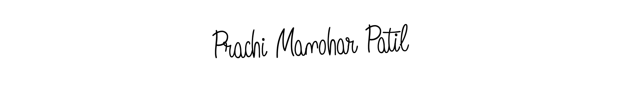 Use a signature maker to create a handwritten signature online. With this signature software, you can design (Angelique-Rose-font-FFP) your own signature for name Prachi Manohar Patil. Prachi Manohar Patil signature style 5 images and pictures png