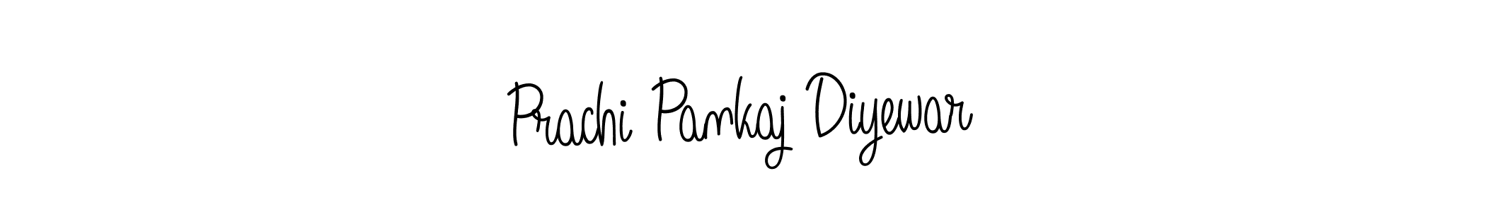 Also we have Prachi Pankaj Diyewar name is the best signature style. Create professional handwritten signature collection using Angelique-Rose-font-FFP autograph style. Prachi Pankaj Diyewar signature style 5 images and pictures png