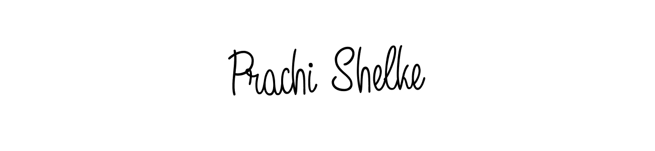 You should practise on your own different ways (Angelique-Rose-font-FFP) to write your name (Prachi Shelke) in signature. don't let someone else do it for you. Prachi Shelke signature style 5 images and pictures png