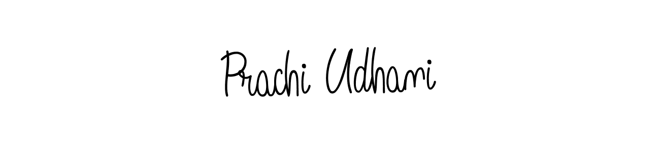 Use a signature maker to create a handwritten signature online. With this signature software, you can design (Angelique-Rose-font-FFP) your own signature for name Prachi Udhani. Prachi Udhani signature style 5 images and pictures png
