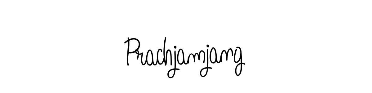 The best way (Angelique-Rose-font-FFP) to make a short signature is to pick only two or three words in your name. The name Prachjamjang include a total of six letters. For converting this name. Prachjamjang signature style 5 images and pictures png