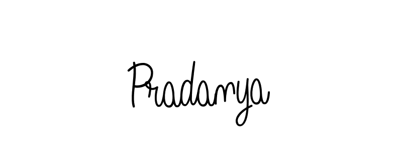 Create a beautiful signature design for name Pradanya. With this signature (Angelique-Rose-font-FFP) fonts, you can make a handwritten signature for free. Pradanya signature style 5 images and pictures png