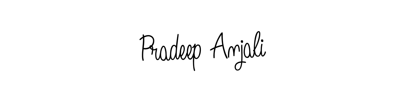 Also You can easily find your signature by using the search form. We will create Pradeep Anjali name handwritten signature images for you free of cost using Angelique-Rose-font-FFP sign style. Pradeep Anjali signature style 5 images and pictures png