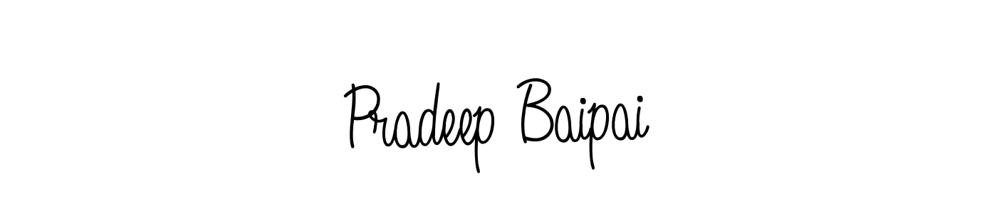 Best and Professional Signature Style for Pradeep Baipai. Angelique-Rose-font-FFP Best Signature Style Collection. Pradeep Baipai signature style 5 images and pictures png
