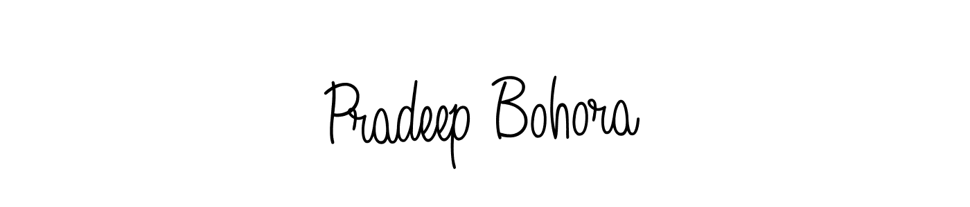 How to make Pradeep Bohora name signature. Use Angelique-Rose-font-FFP style for creating short signs online. This is the latest handwritten sign. Pradeep Bohora signature style 5 images and pictures png