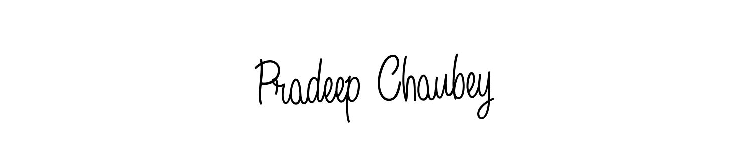 Pradeep Chaubey stylish signature style. Best Handwritten Sign (Angelique-Rose-font-FFP) for my name. Handwritten Signature Collection Ideas for my name Pradeep Chaubey. Pradeep Chaubey signature style 5 images and pictures png