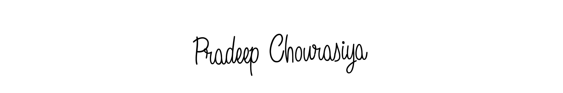 Create a beautiful signature design for name Pradeep Chourasiya. With this signature (Angelique-Rose-font-FFP) fonts, you can make a handwritten signature for free. Pradeep Chourasiya signature style 5 images and pictures png
