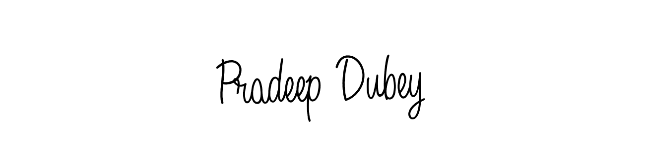 Design your own signature with our free online signature maker. With this signature software, you can create a handwritten (Angelique-Rose-font-FFP) signature for name Pradeep Dubey. Pradeep Dubey signature style 5 images and pictures png