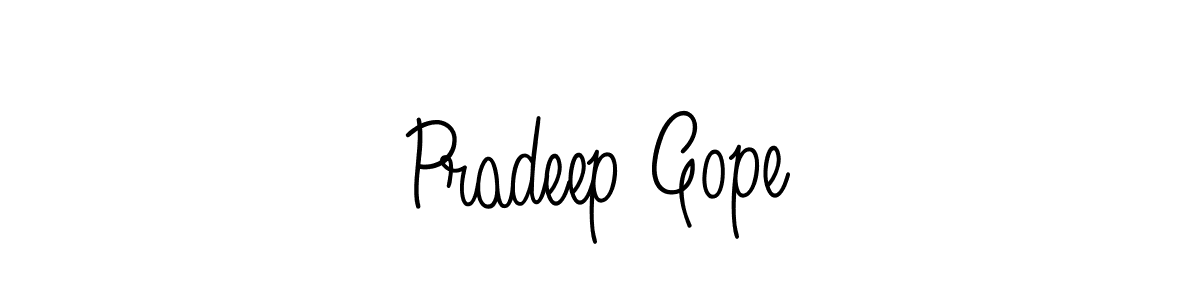 Also we have Pradeep Gope name is the best signature style. Create professional handwritten signature collection using Angelique-Rose-font-FFP autograph style. Pradeep Gope signature style 5 images and pictures png