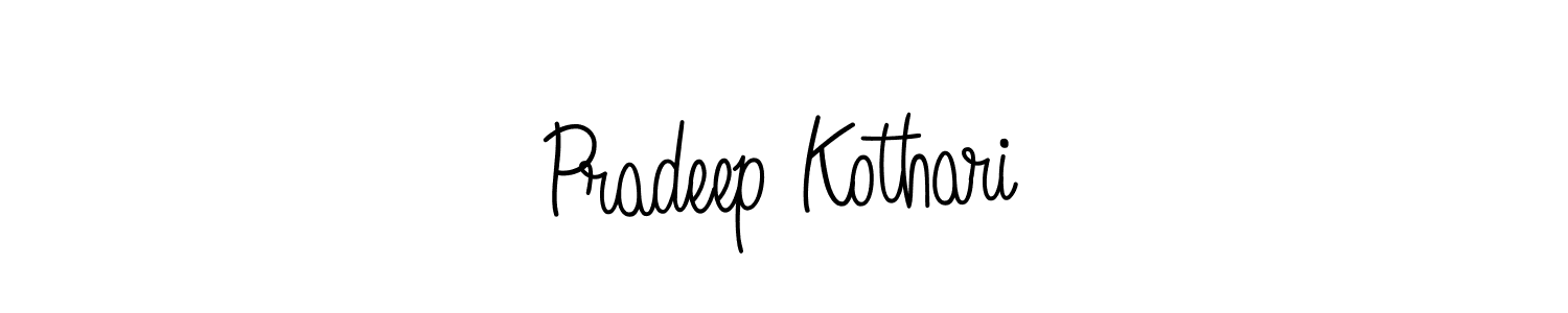 Pradeep Kothari stylish signature style. Best Handwritten Sign (Angelique-Rose-font-FFP) for my name. Handwritten Signature Collection Ideas for my name Pradeep Kothari. Pradeep Kothari signature style 5 images and pictures png