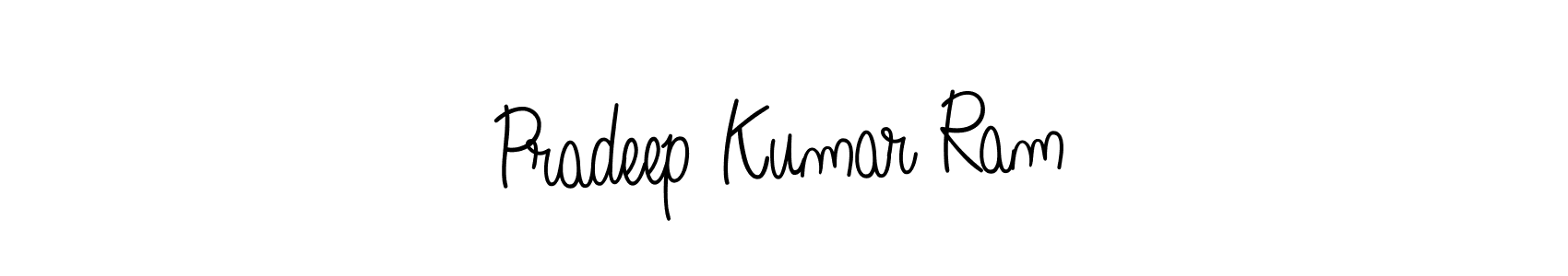 Create a beautiful signature design for name Pradeep Kumar Ram. With this signature (Angelique-Rose-font-FFP) fonts, you can make a handwritten signature for free. Pradeep Kumar Ram signature style 5 images and pictures png