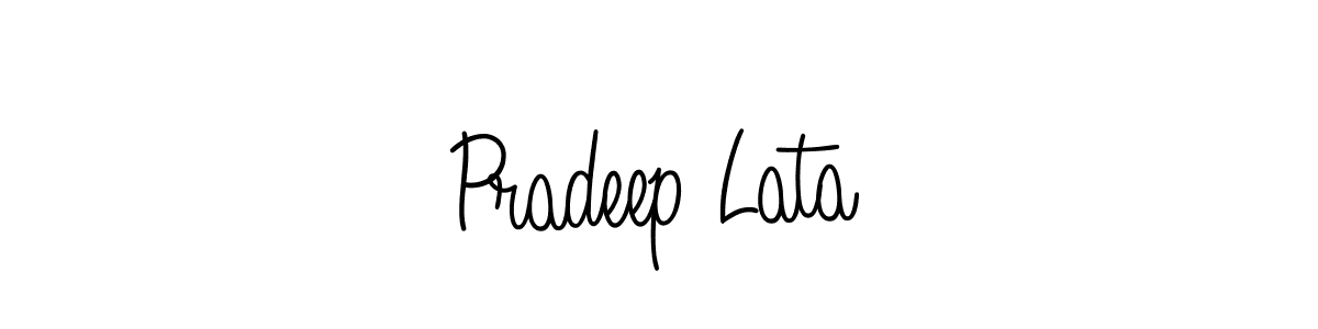 How to make Pradeep Lata signature? Angelique-Rose-font-FFP is a professional autograph style. Create handwritten signature for Pradeep Lata name. Pradeep Lata signature style 5 images and pictures png