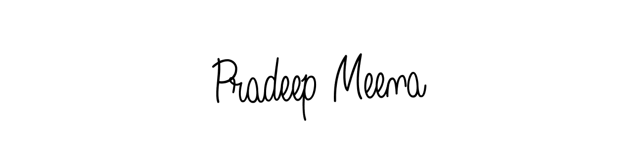 Also we have Pradeep Meena name is the best signature style. Create professional handwritten signature collection using Angelique-Rose-font-FFP autograph style. Pradeep Meena signature style 5 images and pictures png