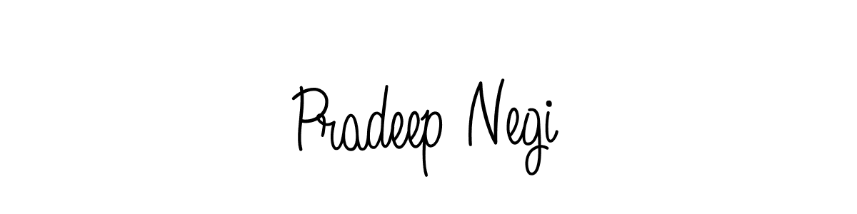 You should practise on your own different ways (Angelique-Rose-font-FFP) to write your name (Pradeep Negi) in signature. don't let someone else do it for you. Pradeep Negi signature style 5 images and pictures png