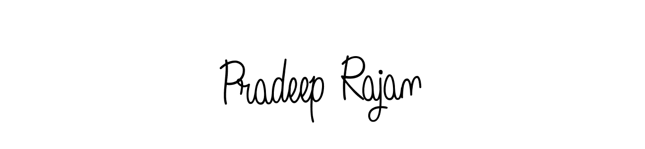Design your own signature with our free online signature maker. With this signature software, you can create a handwritten (Angelique-Rose-font-FFP) signature for name Pradeep Rajan. Pradeep Rajan signature style 5 images and pictures png