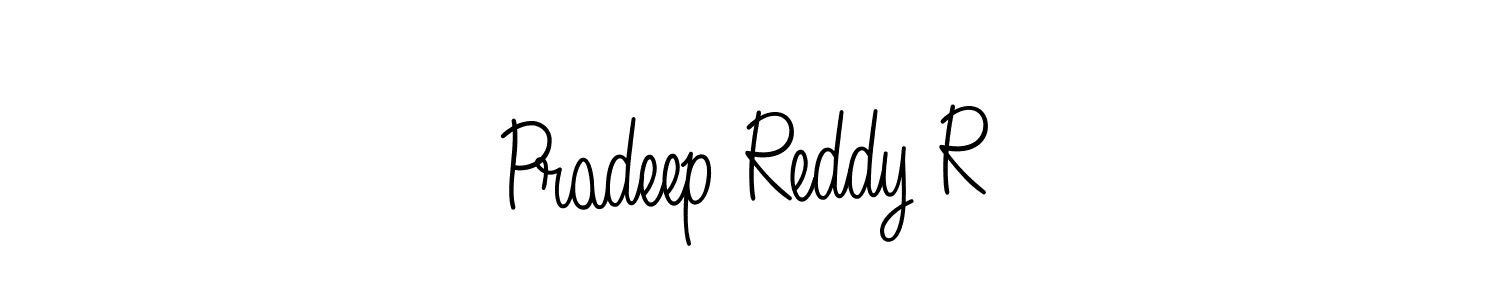 Also we have Pradeep Reddy R name is the best signature style. Create professional handwritten signature collection using Angelique-Rose-font-FFP autograph style. Pradeep Reddy R signature style 5 images and pictures png