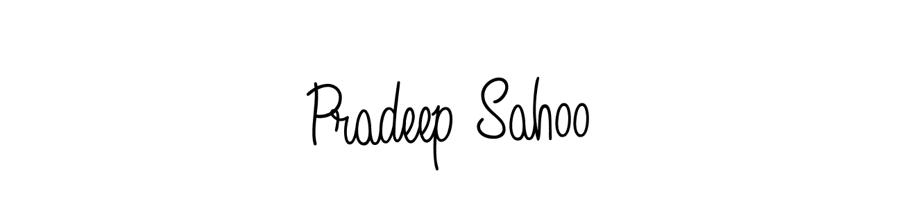 You should practise on your own different ways (Angelique-Rose-font-FFP) to write your name (Pradeep Sahoo) in signature. don't let someone else do it for you. Pradeep Sahoo signature style 5 images and pictures png