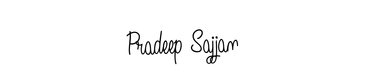 Make a beautiful signature design for name Pradeep Sajjan. With this signature (Angelique-Rose-font-FFP) style, you can create a handwritten signature for free. Pradeep Sajjan signature style 5 images and pictures png