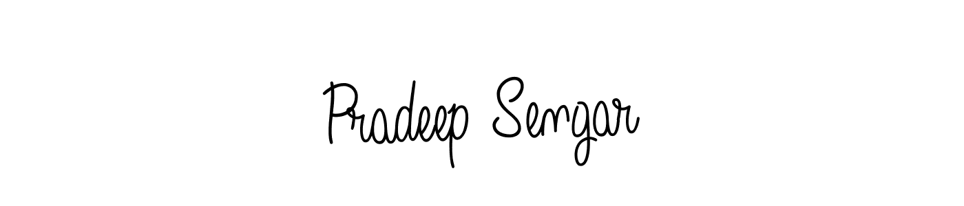 Pradeep Sengar stylish signature style. Best Handwritten Sign (Angelique-Rose-font-FFP) for my name. Handwritten Signature Collection Ideas for my name Pradeep Sengar. Pradeep Sengar signature style 5 images and pictures png