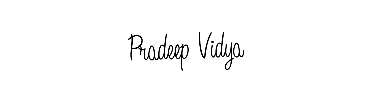 Make a beautiful signature design for name Pradeep Vidya. Use this online signature maker to create a handwritten signature for free. Pradeep Vidya signature style 5 images and pictures png