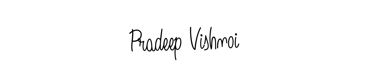 How to make Pradeep Vishnoi signature? Angelique-Rose-font-FFP is a professional autograph style. Create handwritten signature for Pradeep Vishnoi name. Pradeep Vishnoi signature style 5 images and pictures png