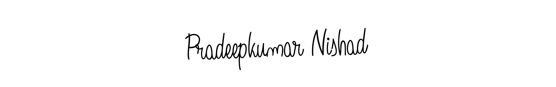 Also we have Pradeepkumar Nishad name is the best signature style. Create professional handwritten signature collection using Angelique-Rose-font-FFP autograph style. Pradeepkumar Nishad signature style 5 images and pictures png