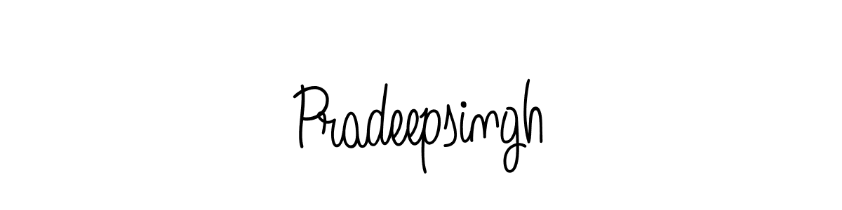 Also we have Pradeepsingh name is the best signature style. Create professional handwritten signature collection using Angelique-Rose-font-FFP autograph style. Pradeepsingh signature style 5 images and pictures png