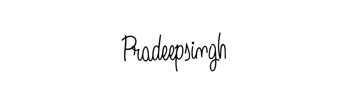 You should practise on your own different ways (Angelique-Rose-font-FFP) to write your name (Pradeepsingh) in signature. don't let someone else do it for you. Pradeepsingh signature style 5 images and pictures png