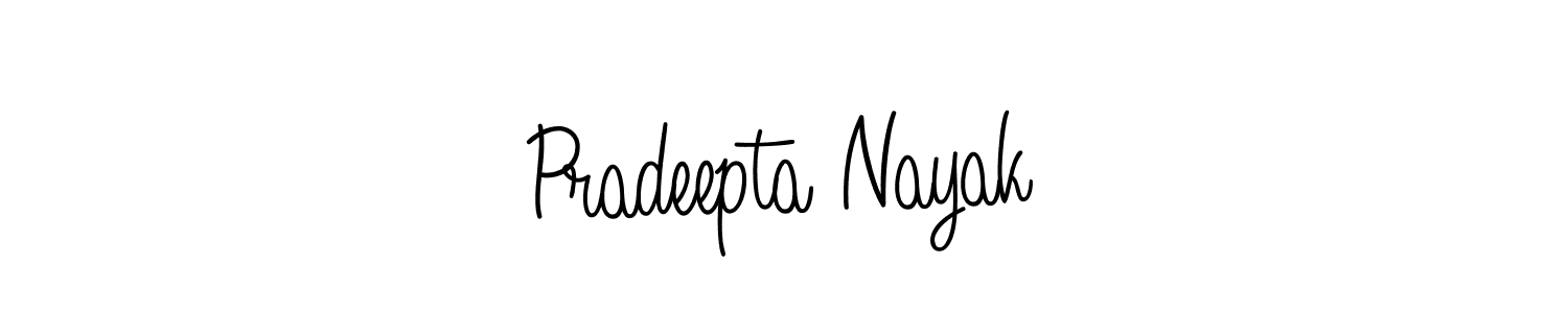 You should practise on your own different ways (Angelique-Rose-font-FFP) to write your name (Pradeepta Nayak) in signature. don't let someone else do it for you. Pradeepta Nayak signature style 5 images and pictures png