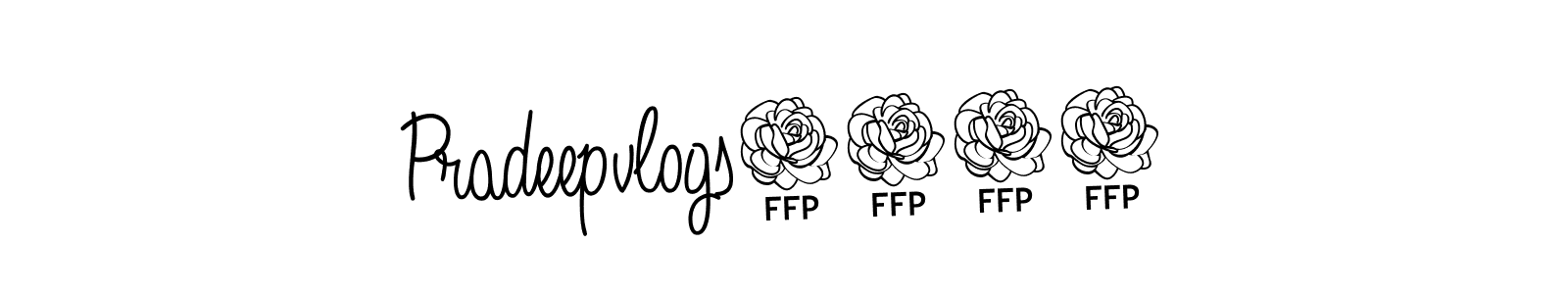 Angelique-Rose-font-FFP is a professional signature style that is perfect for those who want to add a touch of class to their signature. It is also a great choice for those who want to make their signature more unique. Get Pradeepvlogs9909 name to fancy signature for free. Pradeepvlogs9909 signature style 5 images and pictures png