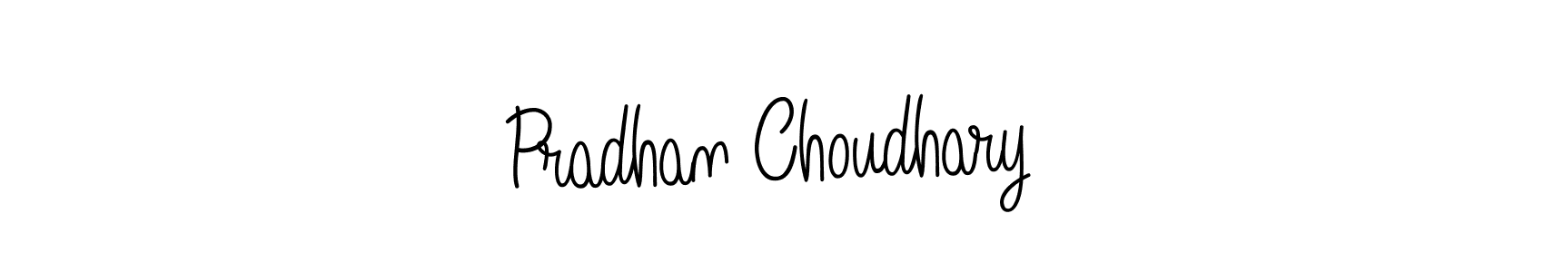 Create a beautiful signature design for name Pradhan Choudhary. With this signature (Angelique-Rose-font-FFP) fonts, you can make a handwritten signature for free. Pradhan Choudhary signature style 5 images and pictures png