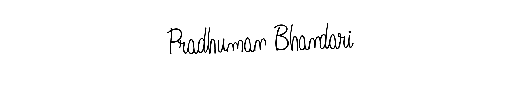 Pradhuman Bhandari stylish signature style. Best Handwritten Sign (Angelique-Rose-font-FFP) for my name. Handwritten Signature Collection Ideas for my name Pradhuman Bhandari. Pradhuman Bhandari signature style 5 images and pictures png