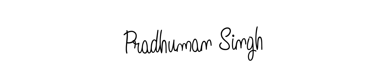 Create a beautiful signature design for name Pradhuman Singh. With this signature (Angelique-Rose-font-FFP) fonts, you can make a handwritten signature for free. Pradhuman Singh signature style 5 images and pictures png
