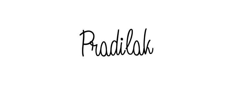 How to make Pradilak name signature. Use Angelique-Rose-font-FFP style for creating short signs online. This is the latest handwritten sign. Pradilak signature style 5 images and pictures png