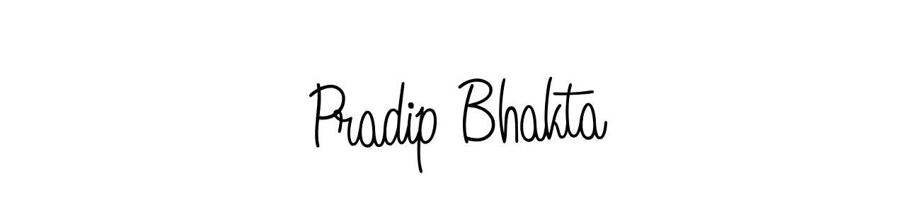 How to make Pradip Bhakta name signature. Use Angelique-Rose-font-FFP style for creating short signs online. This is the latest handwritten sign. Pradip Bhakta signature style 5 images and pictures png