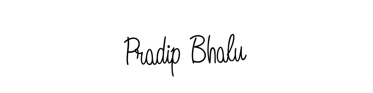 Also we have Pradip Bhalu name is the best signature style. Create professional handwritten signature collection using Angelique-Rose-font-FFP autograph style. Pradip Bhalu signature style 5 images and pictures png
