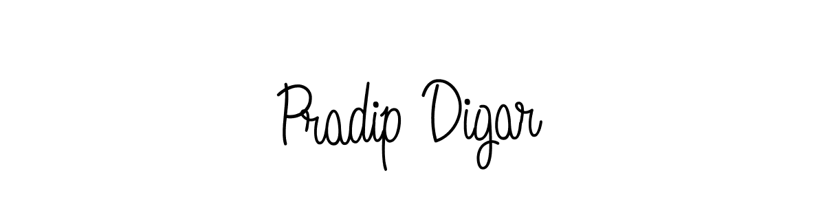 Pradip Digar stylish signature style. Best Handwritten Sign (Angelique-Rose-font-FFP) for my name. Handwritten Signature Collection Ideas for my name Pradip Digar. Pradip Digar signature style 5 images and pictures png