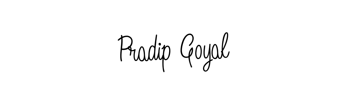 How to make Pradip Goyal signature? Angelique-Rose-font-FFP is a professional autograph style. Create handwritten signature for Pradip Goyal name. Pradip Goyal signature style 5 images and pictures png