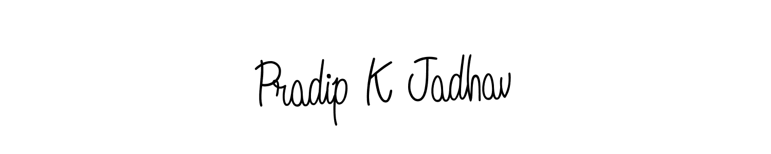 How to Draw Pradip K Jadhav signature style? Angelique-Rose-font-FFP is a latest design signature styles for name Pradip K Jadhav. Pradip K Jadhav signature style 5 images and pictures png