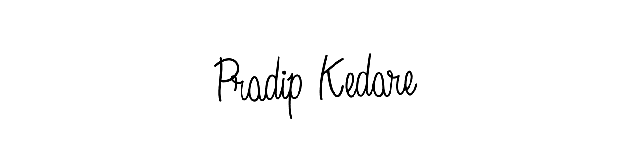 Use a signature maker to create a handwritten signature online. With this signature software, you can design (Angelique-Rose-font-FFP) your own signature for name Pradip Kedare. Pradip Kedare signature style 5 images and pictures png