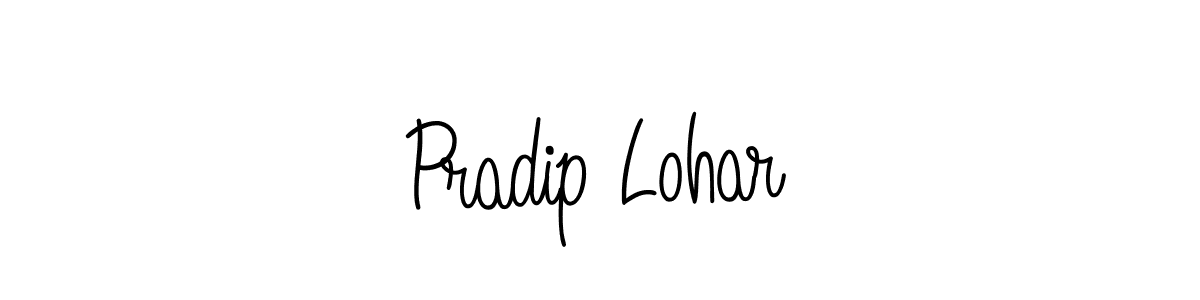 You should practise on your own different ways (Angelique-Rose-font-FFP) to write your name (Pradip Lohar) in signature. don't let someone else do it for you. Pradip Lohar signature style 5 images and pictures png