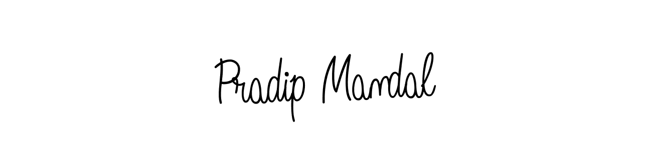 How to make Pradip Mandal signature? Angelique-Rose-font-FFP is a professional autograph style. Create handwritten signature for Pradip Mandal name. Pradip Mandal signature style 5 images and pictures png